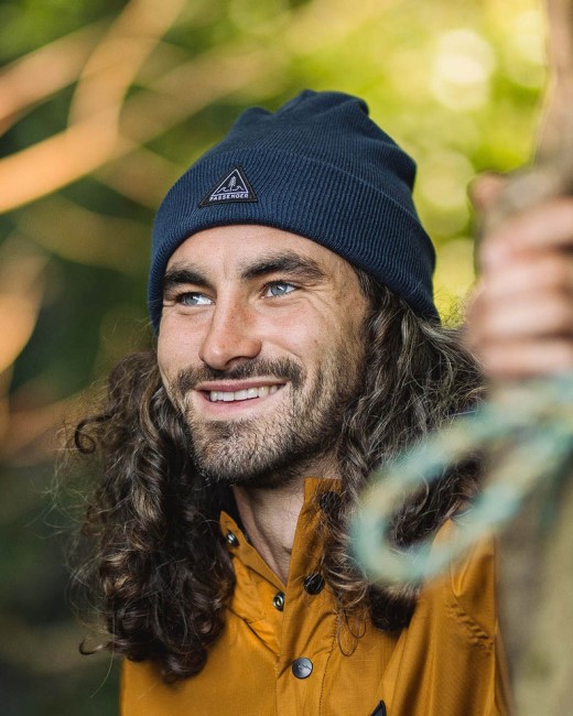 Exclusive Passenger's Core Recycled High-Top Beanie Navy
