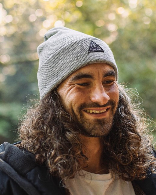 Exclusive Passenger's Core Recycled High-Top Beanie Grey Marl