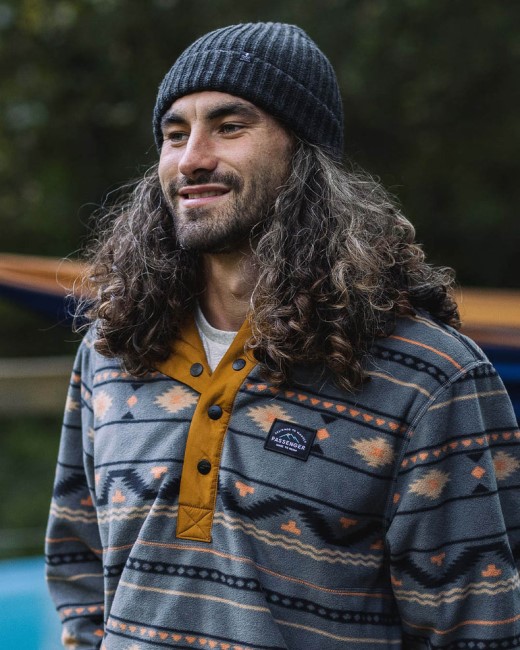 Exclusive Passenger's Fisherman Recycled Beanie Charcoal