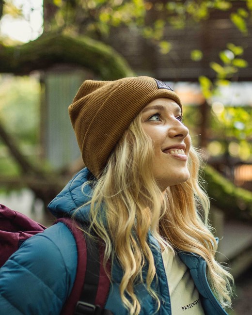 Passenger Exclusive Core Recycled High-Top Beanie Golden Brown