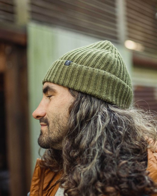 Exclusive Passenger's Fisherman Recycled Beanie Khaki