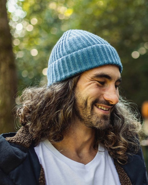 Exclusive Passenger's Fisherman Recycled Beanie Blue Steel
