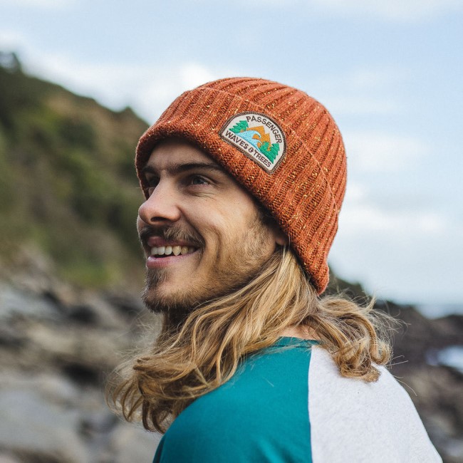 Exclusive Passenger's Katira Rib Knit Beanie Picante Red
