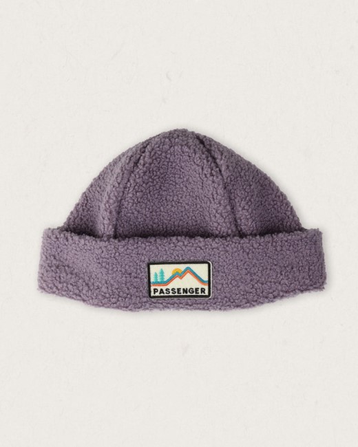 Passenger Exclusive Peak Recycled Sherpa Beanie Dusty Lilac