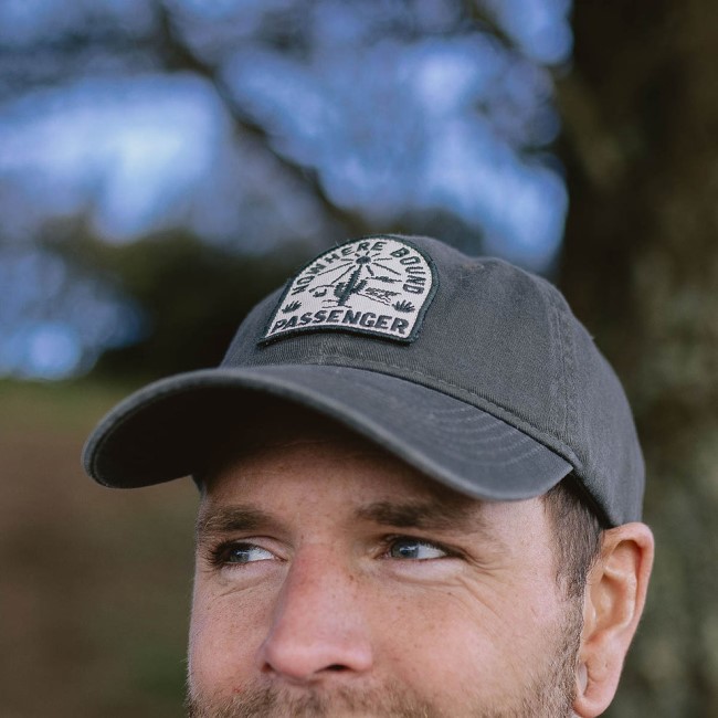 Exclusive Passenger's Hazy Recycled Cotton Snapback Cap Faded Black