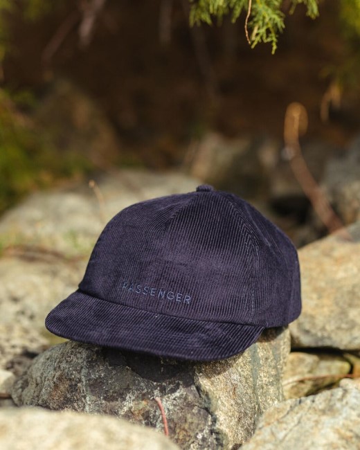 Passenger Exclusive Byron Recycled Cord 5 Panel Cap Rich Navy