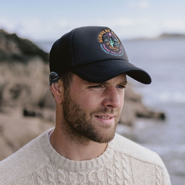 Exclusive Passenger's Land & Sea Snapback Trucker Cap Black