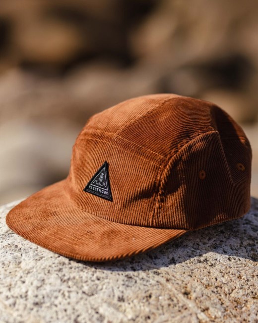 Passenger Exclusive Fixie Recycled Cord 5 Panel Cap Glazed Ginger