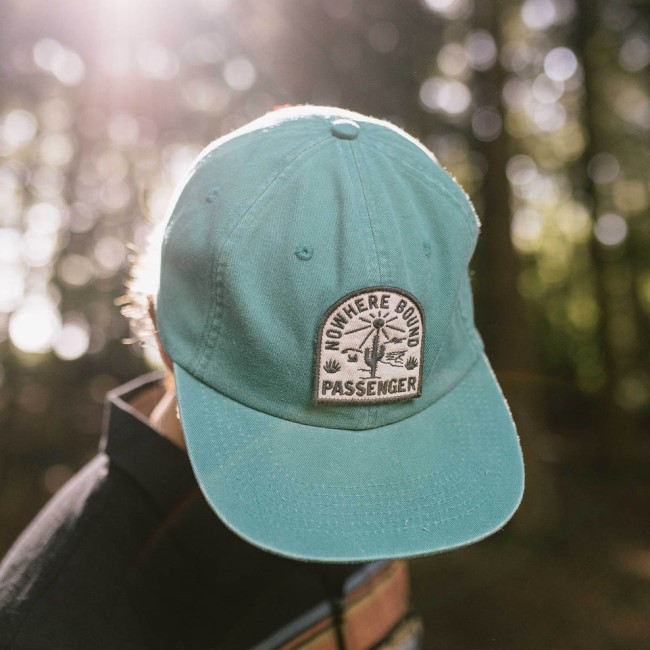 Passenger Exclusive Hazy Recycled Cotton Low Profile Cap Viridian Green