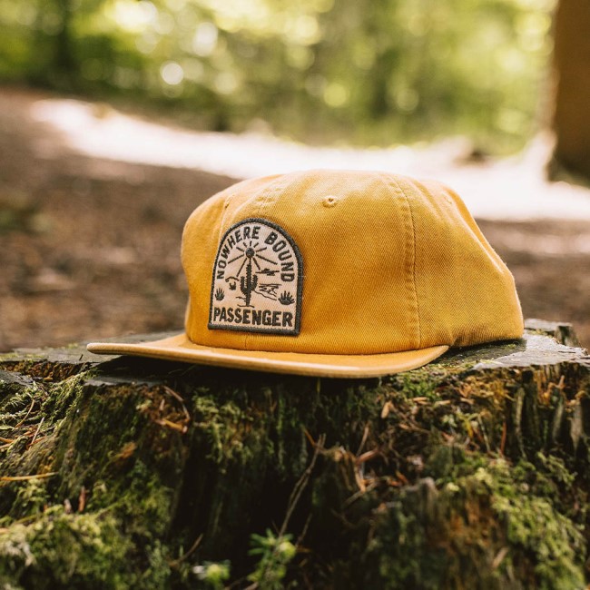 Passenger Exclusive Hazy Recycled Cotton Low Profile Cap Sunrise Orange