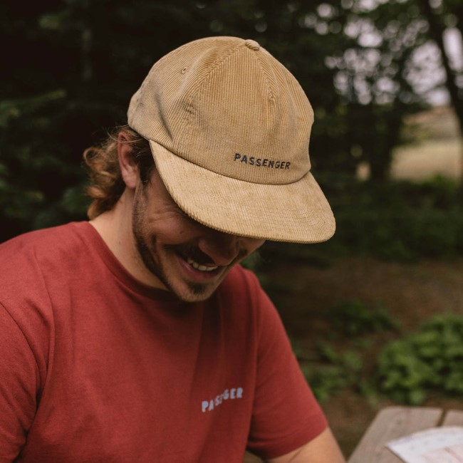 Exclusive Passenger's Byron Recycled Cord 5 Panel Cap Chinchilla Brown