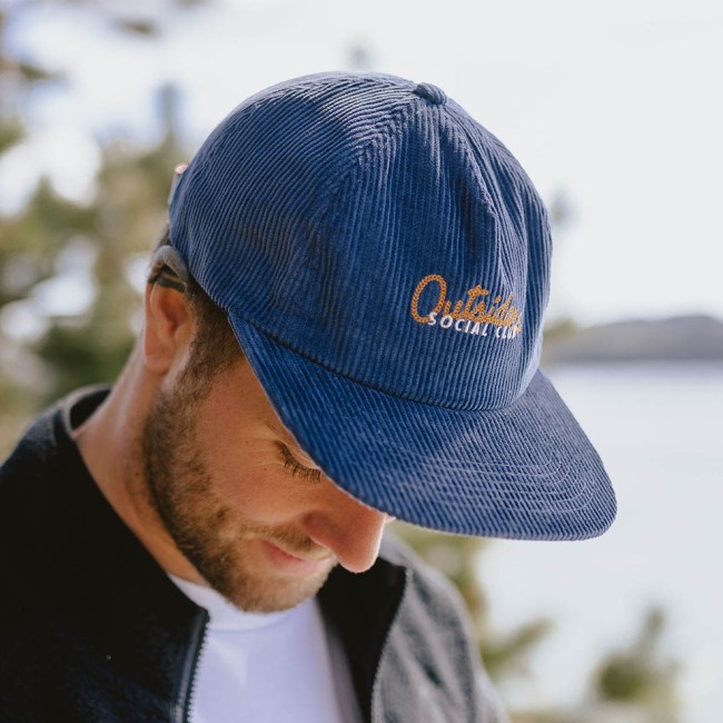 Exclusive Passenger's Outsiders Recycled Cotton Cord Cap Stone Blue