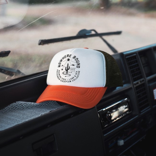 Passenger Exclusive Land & Sea Snapback Trucker Cap Sunrise Orange
