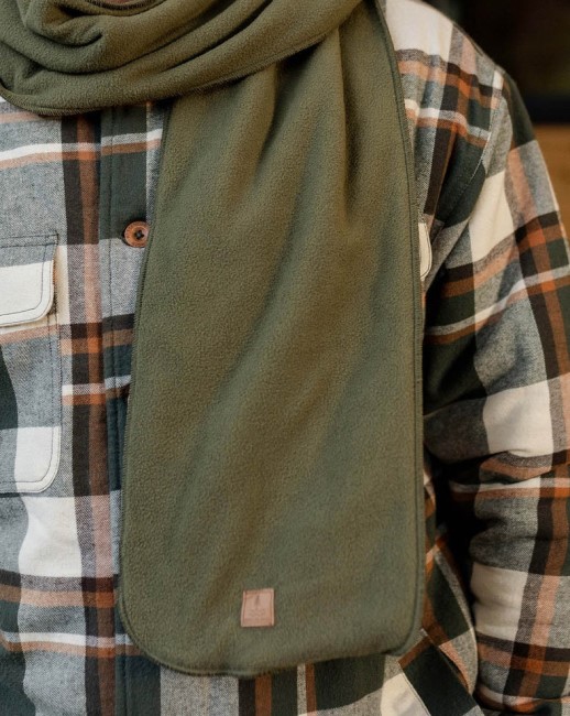 Exclusive Passenger's Campfire Recycled Polar Fleece Scarf Khaki