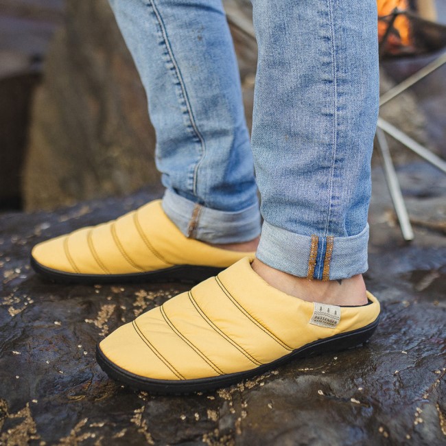 Exclusive Passenger's Sole Recycled Slipper Ochre Yellow