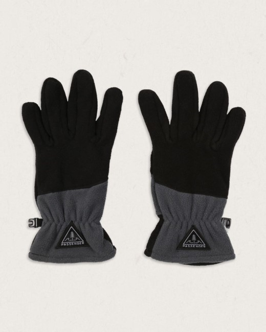 Passenger Exclusive Daytrip Recycled Polar Fleece Touch Screen Gloves Black