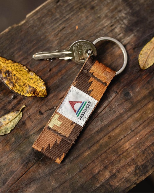 Passenger Exclusive Travel Key Ring Orange Jacquard