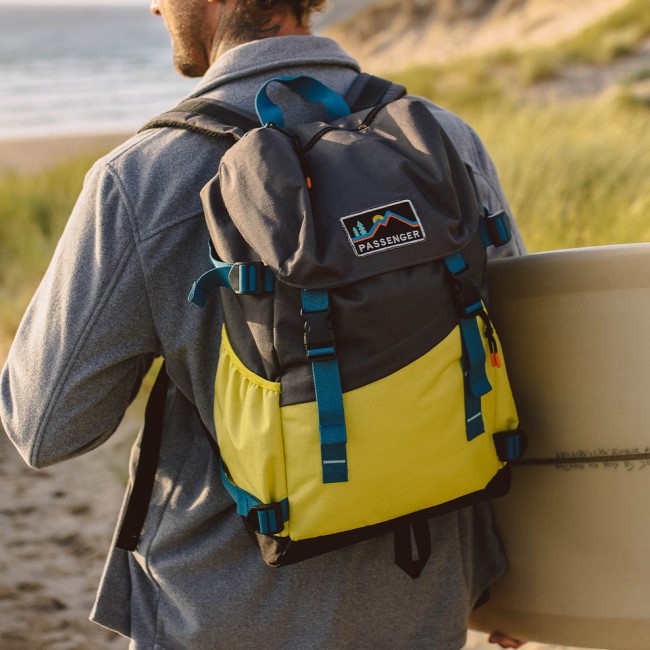 Passenger Exclusive Boondocker Recycled 26L Backpack Grey Olive/Sheen Yellow
