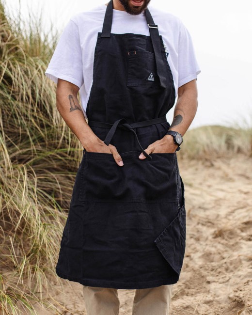 Passenger Exclusive Yard Recycled Cotton Apron Black