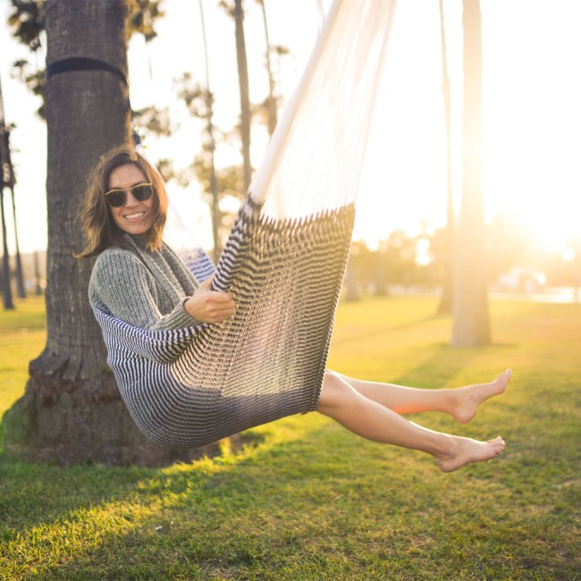 Passenger Exclusive Yellow Leaf Hammocks Vineyard Haven Signature Classic Double Hammock Navy Blue And Bright White
