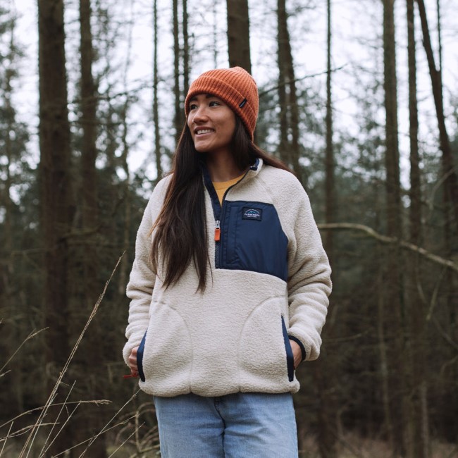 Passenger Exclusive Home 1/4 Zip Recycled Sherpa Fleece Oatmeal