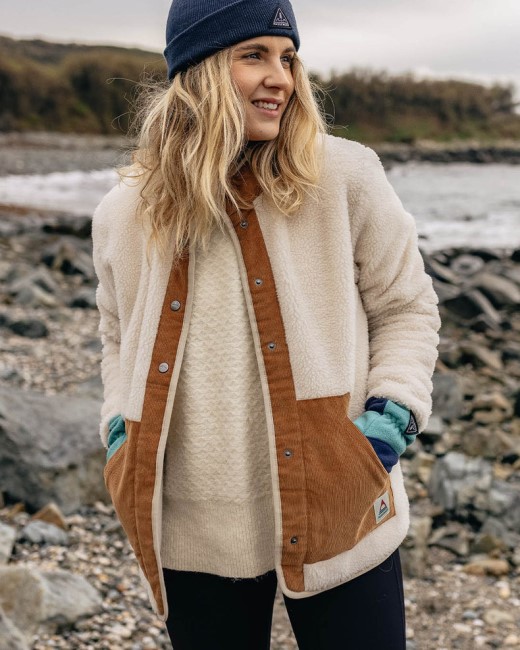 Passenger Exclusive Clover Recycled Deep-Pile Sherpa Fleece Warm Ivory