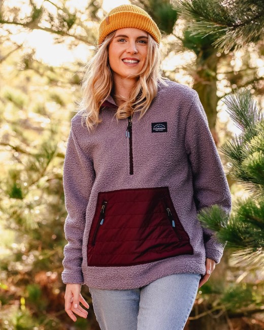 Passenger Exclusive Perouse Recycled Polar-Lined Sherpa Fleece Dusty Lilac