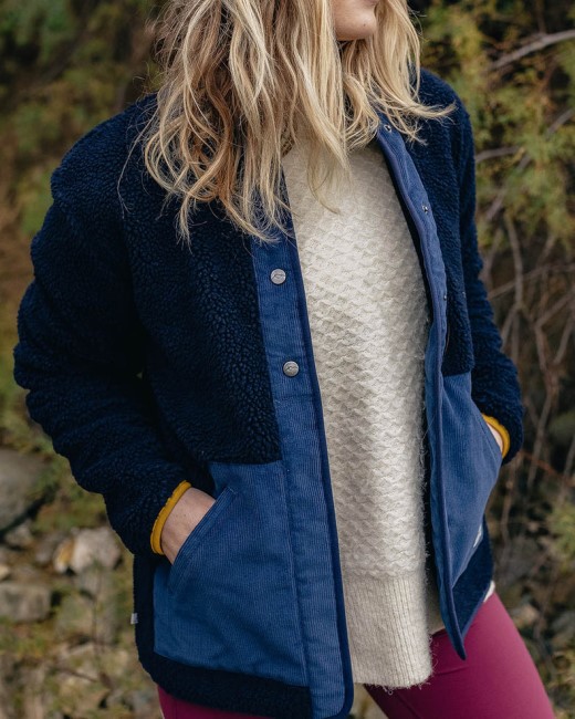 Passenger Exclusive Clover Recycled Deep-Pile Sherpa Fleece Deep Navy