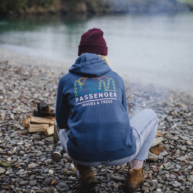 Passenger Exclusive Toba Recycled Hoodie Dark Denim