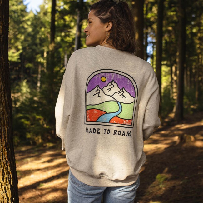 Passenger Exclusive Friday Collective Recycled Cotton Oversized Sweatshirt Milky Marl