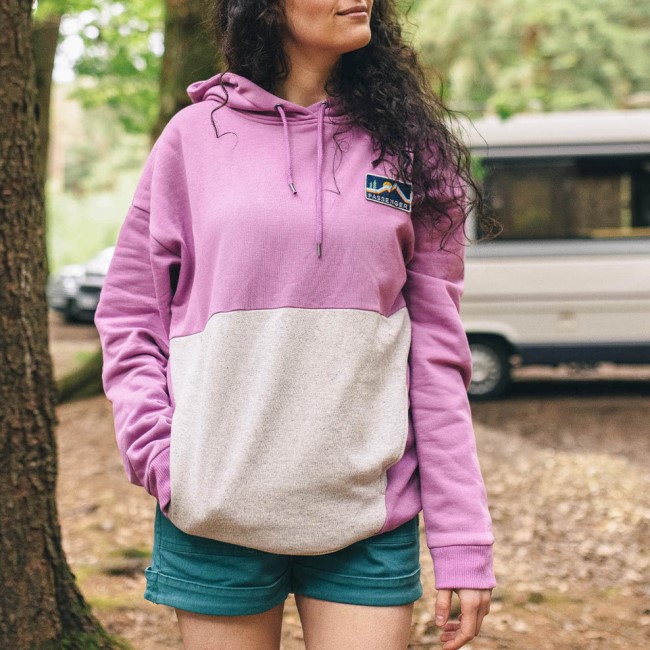 Passenger Exclusive Vista Recycled Cotton Oversized Hoodie Orchid