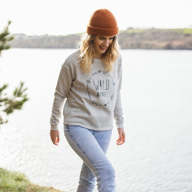 Passenger Exclusive Paradise Recycled Sweatshirt Grey Marl