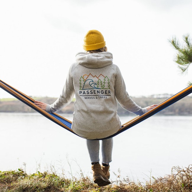 Passenger Exclusive Toba Recycled Hoodie Grey Marl