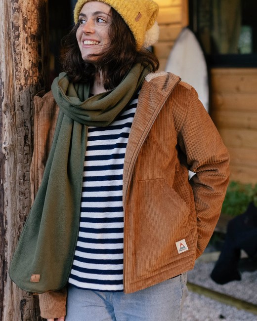 Passenger Exclusive Rae Sherpa Lined Cord Jacket Coconut