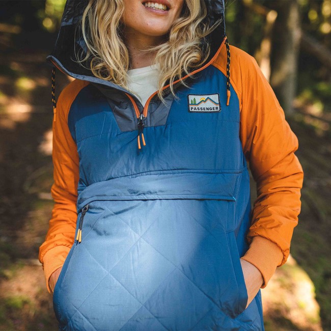 Passenger Exclusive Ocean Recycled Insulated 1/2 Zip Jacket Ensign Blue