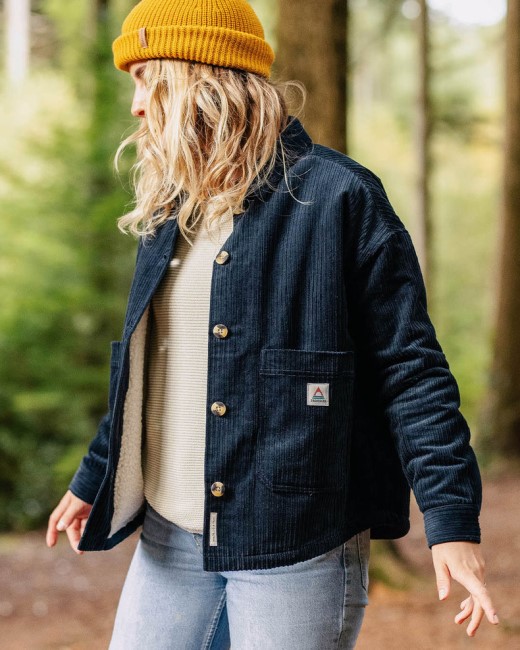 Passenger Exclusive Flint Recycled Cord Overshirt Deep Navy