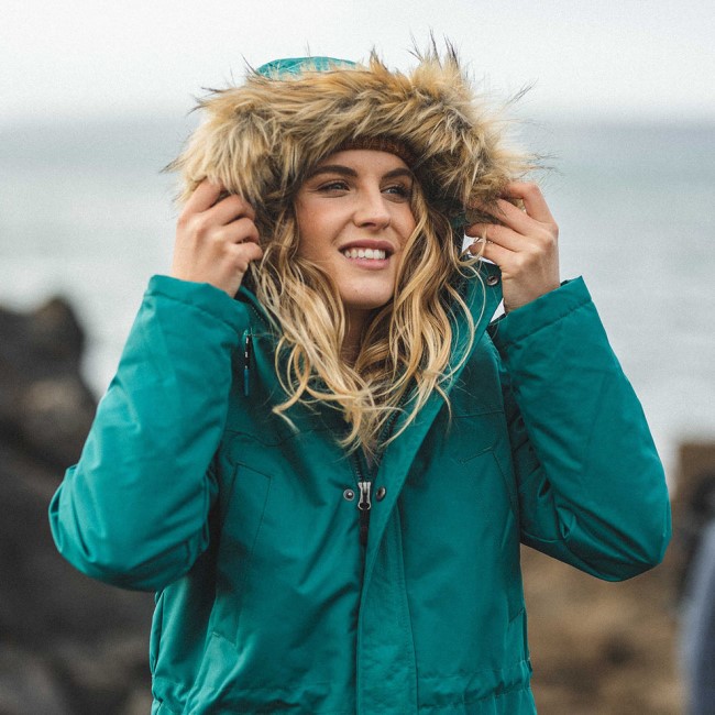 Passenger Exclusive Cordova Bay Sherpa Lined Recycled Jacket Storm Green