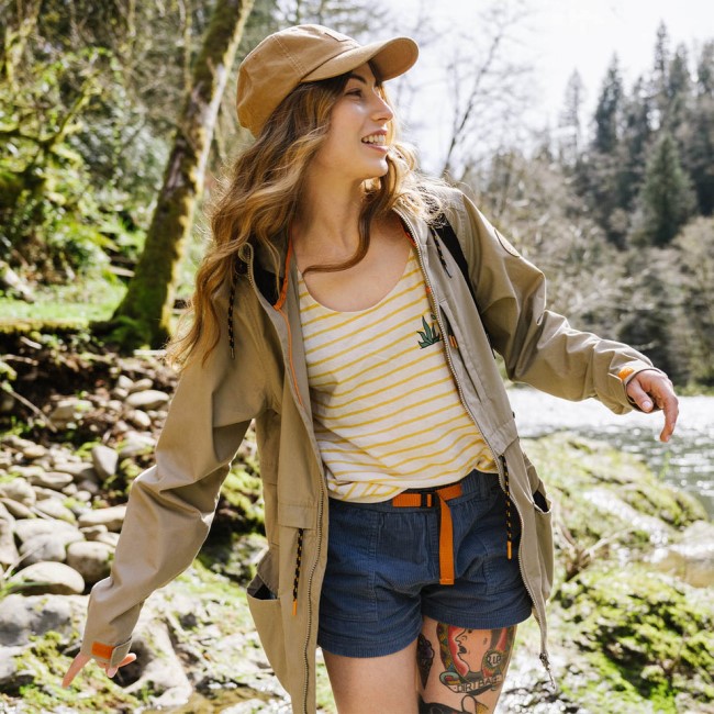 Passenger Exclusive Heather Recycled Lightweight Anorak Chinchilla Brown