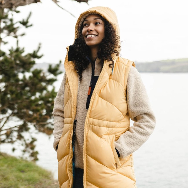 Passenger Exclusive Depoe Recycled Insulated Gilet Ochre Yellow