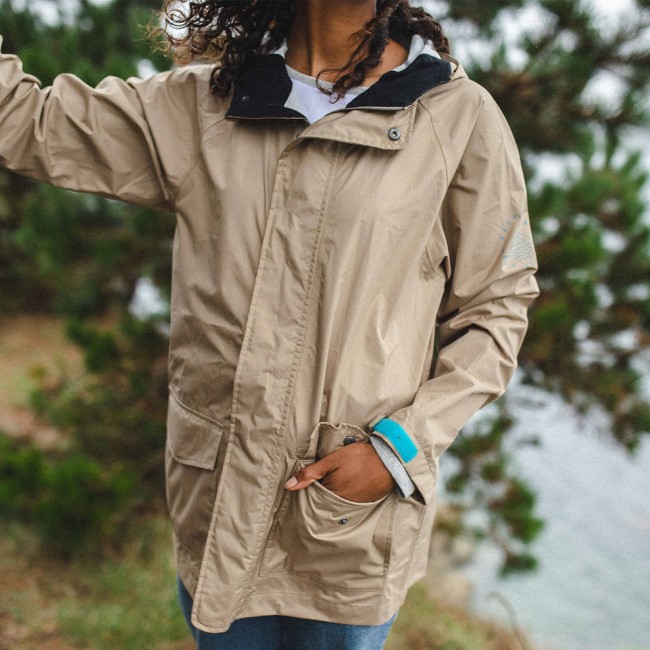Passenger Exclusive Pacific Recycled Waterproof Jacket Chinchilla Brown