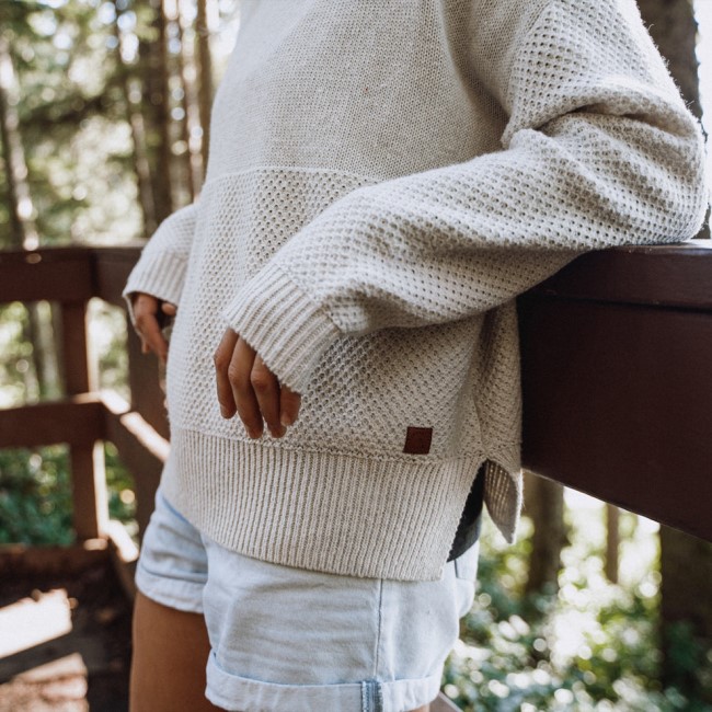 Passenger Exclusive Cove Knitted Jumper Off White