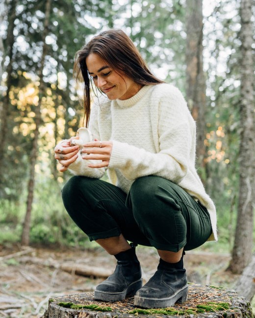 Passenger Exclusive Tranquil Knitted Jumper Off White