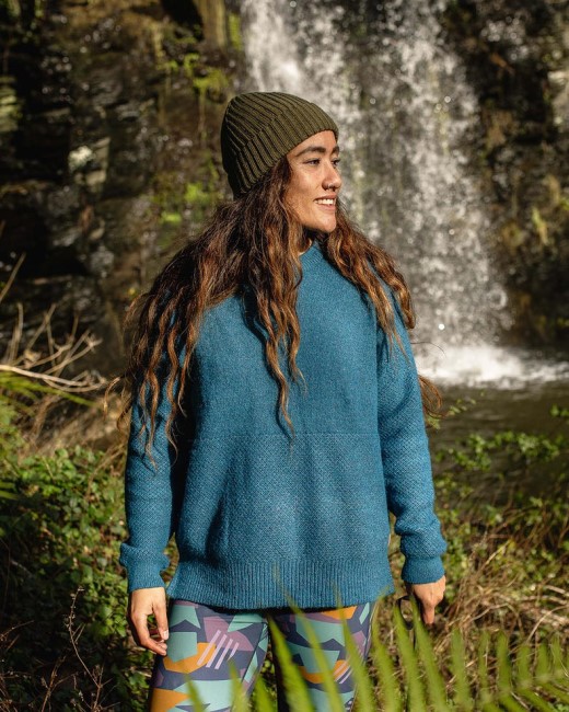 Passenger Exclusive Cove Recycled Knit Jumper Dark Denim