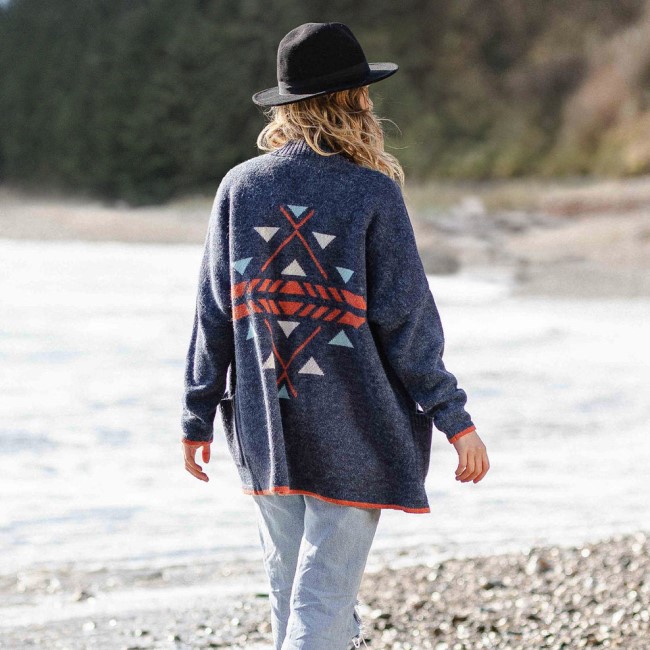Passenger Exclusive West Coast Cardigan Dark Denim