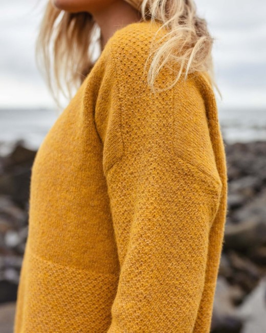 Passenger Exclusive Cove Recycled Knit Jumper Amber Gold