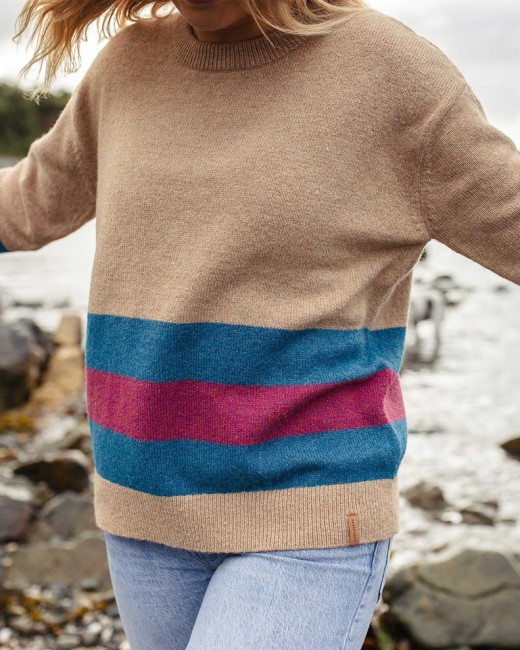 Passenger Exclusive Bay Recycled Knitted Jumper Sand