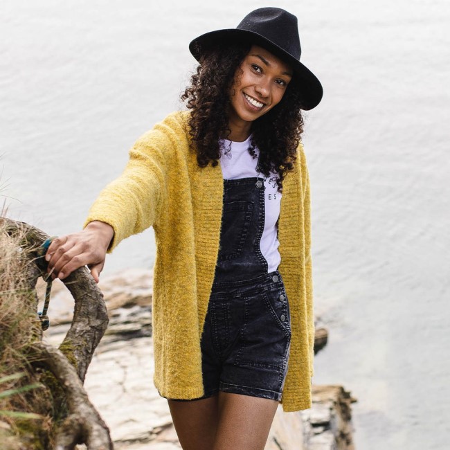 Passenger Exclusive Riverglen Cardigan Ochre Yellow