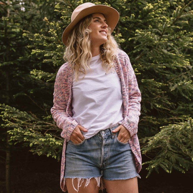 Passenger Exclusive El Alto Cardigan Multi-Pink