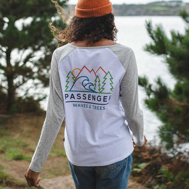 Passenger Exclusive Toba Recycled Ls T-Shirt Grey Marl