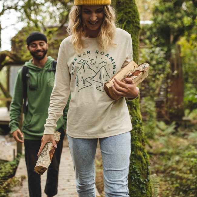 Passenger Exclusive Forever Roaming Hemp Ls T-Shirt Birch
